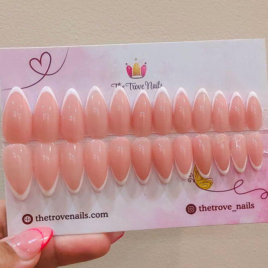 Classic Sleek French Nails