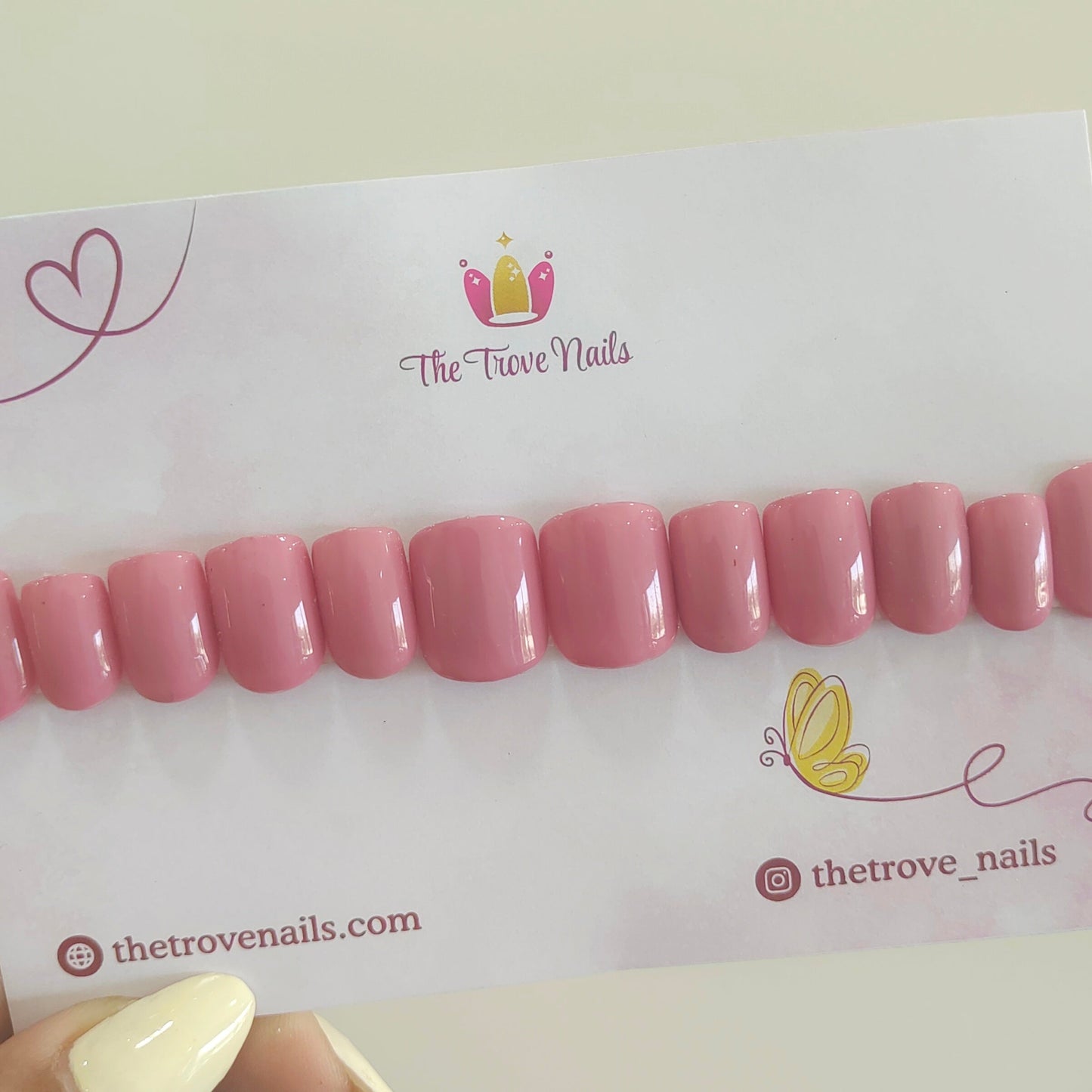 Nude Pink Solid Nails