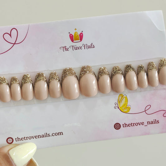 Golden Glitter French