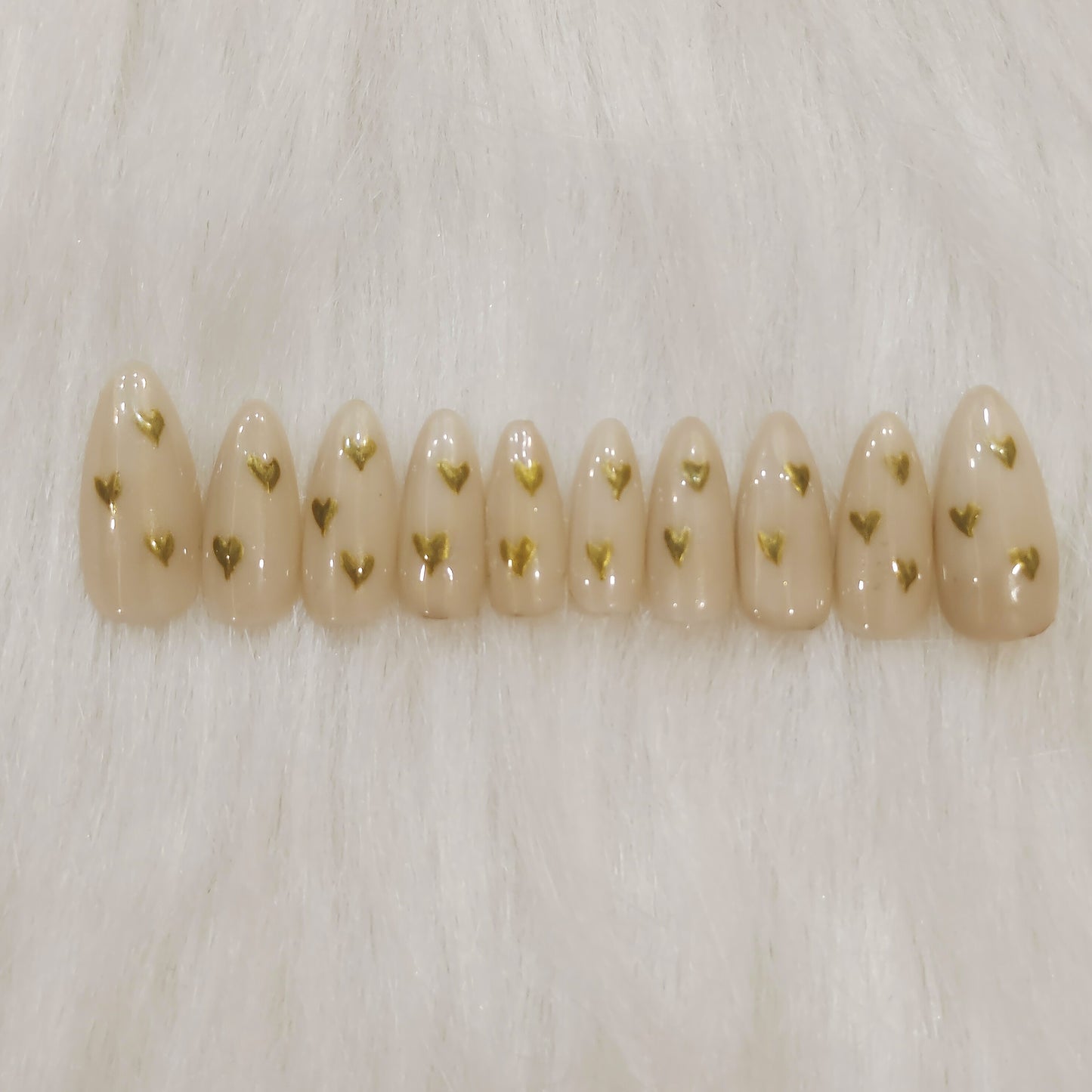 Chrome Heart Nude Nails