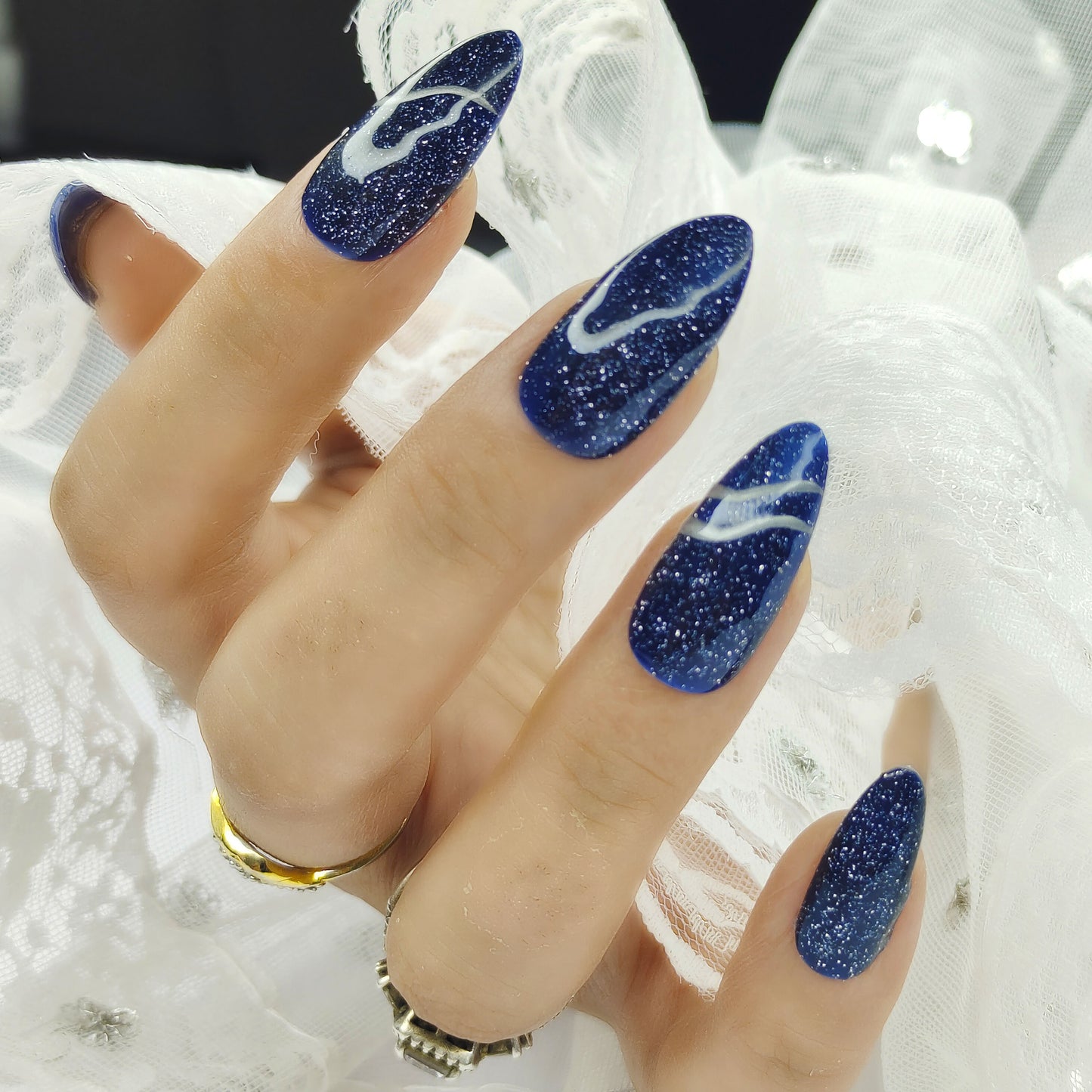 Starry Night Nails