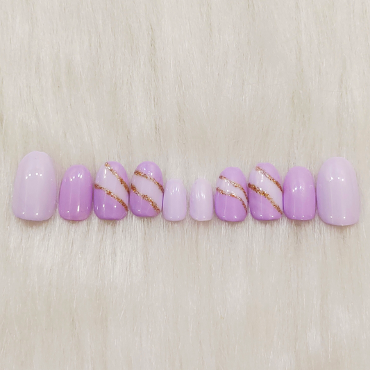 Lavender Abstract Nails