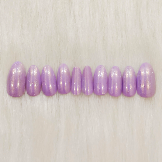 Lavender Pearl Nails