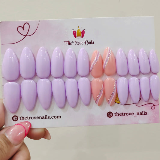 Lavender Waves Nails