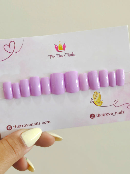 Lavender Solid Nails