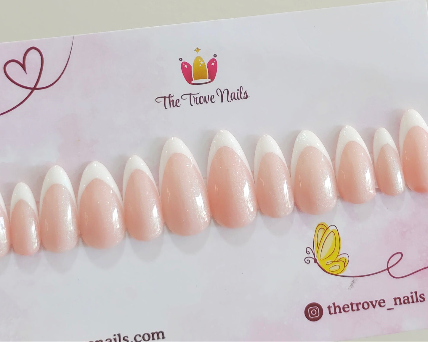 Pearl French Nails