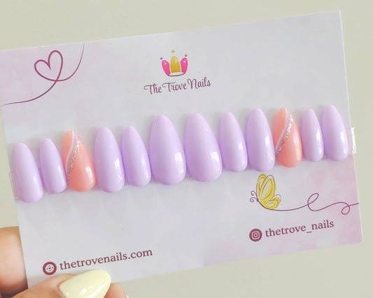 Lavender Waves Nails