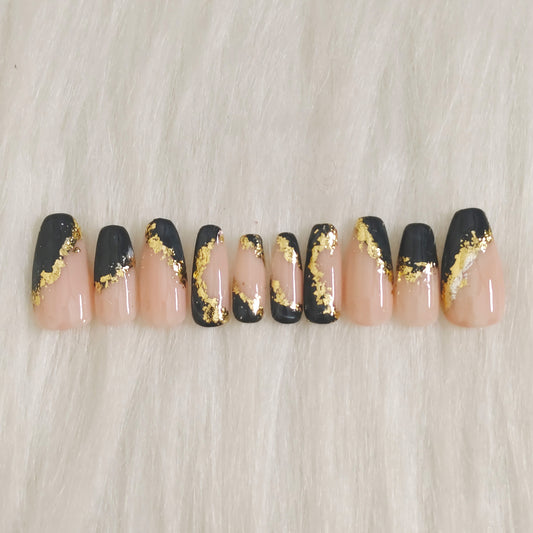 Green Foil Nails